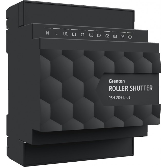 Roller shutter outlet module (3 outputs) Grenton / DIN rail mounting / TF-Bus