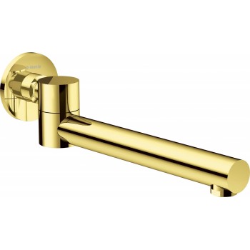 Foldable bathtub spout - round
