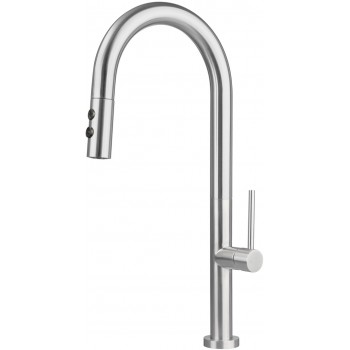 Kitchen faucet with pull-out spout - 2 types of spray