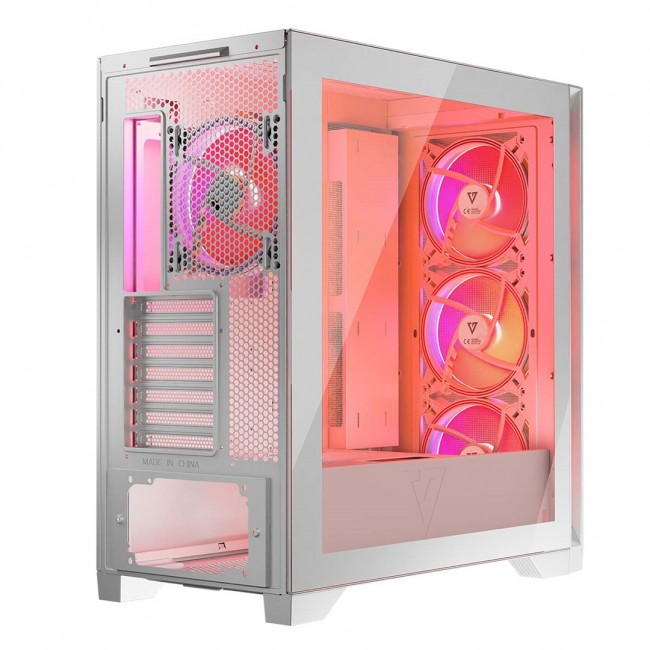 MODECOM Case VOLCANO EXPANSE S APEX ARGB MIDI White MODECOM Case VOLCANO EXPANSE S APEX ARGB MIDI White