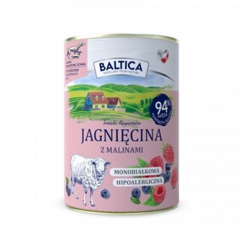 BALTICA Smaki region w Lamb with raspberries - wet dog food - 400g