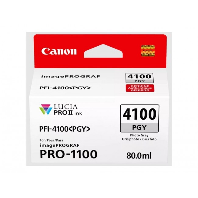 Canon LUCIA PRO II ink cartridge 1 pc(s) Original Standard Yield Photo grey Canon LUCIA PRO II ink cartridge 1 pc(s) Original Standard Yield Photo grey