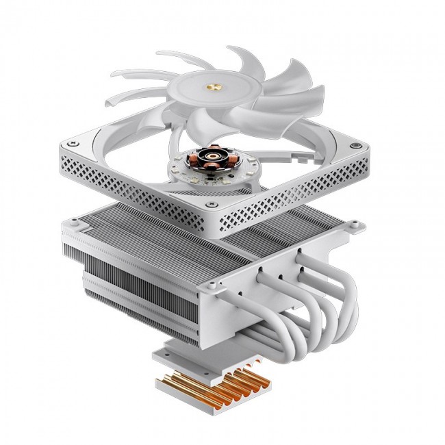 Jonsbo HX6200D Processor Air cooler 12 cm White 1 pc(s)