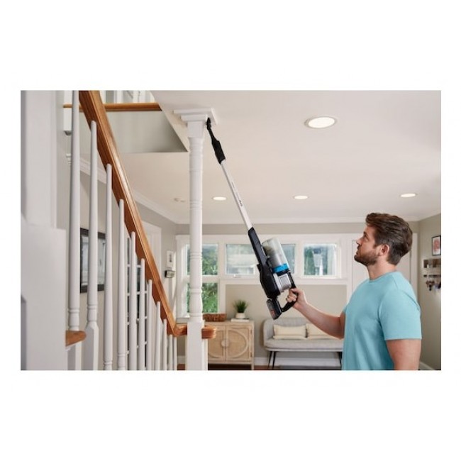 Black & Decker BHFEB520D1-QW stick vacuum/electric broom Battery Dry Cyclonic Bagless Black, Silver, Transparent 2 Ah