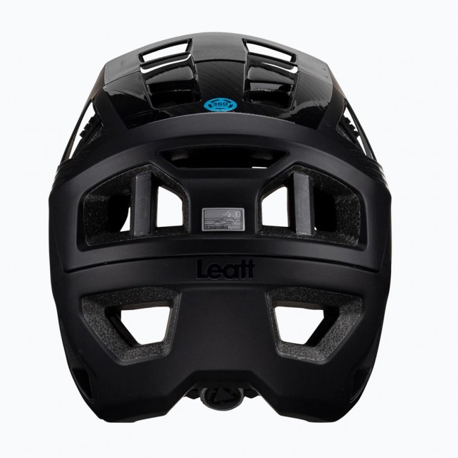 LEATT MTB Enduro 4.0 V23 bicycle helmet with removable chin bar, size L, black