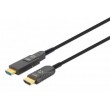 Manhattan HDMI to Micro HDMI Plenum-Rated Cable, 4K@60Hz (Premium High Speed), 70m, Active, Detachable HDMI Male (Type A), Male to Male, Black, Gold Plated Contacts, Lifetime Warranty