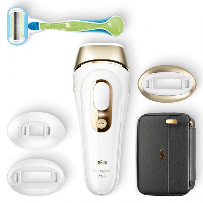 BRAUN Silk-expert Pro 5 PL5243 IPL Depilator IPL hair removal system White, Gold BRAUN Silk-expert Pro 5 PL5243 IPL Depilator IPL hair removal system White, Gold