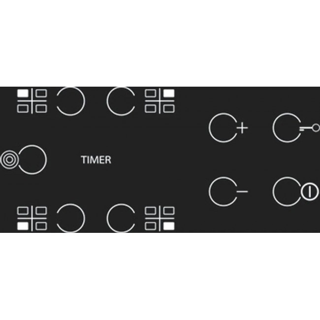Whirlpool AKT 8130 BA hob Black Built-in Ceramic 4 zone(s)