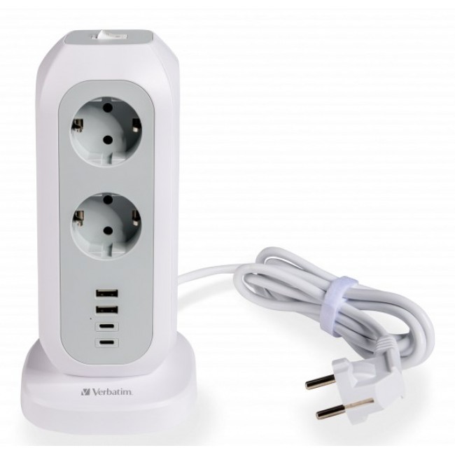 Verbatim 49547 power extension 11 AC outlet(s) Indoor White
