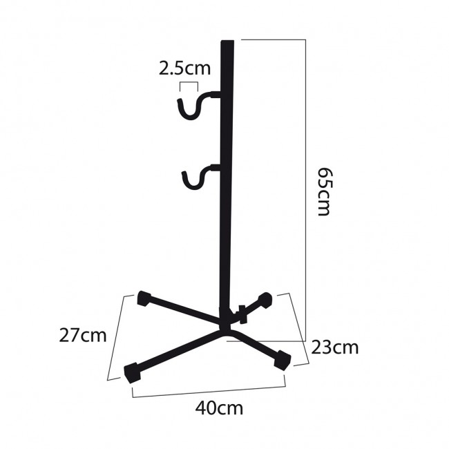 Maclean Bicycle Service Floor Mount Steel Adjustable Height 20kg MTB Bikes Wheels up to 27.5