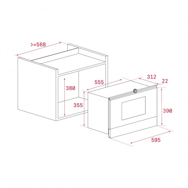 Teka ML 8220 BIS Grey Combination microwave Built-in 22 L 2500 W