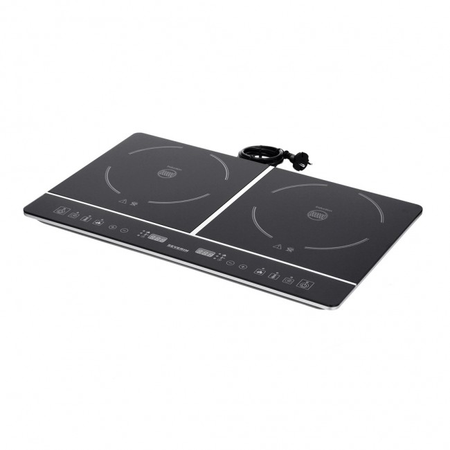 Severin DK 1031 hob Black Countertop Zone induction hob 2 zone(s) Severin DK 1031 hob Black Countertop Zone induction hob 2 zone(s)