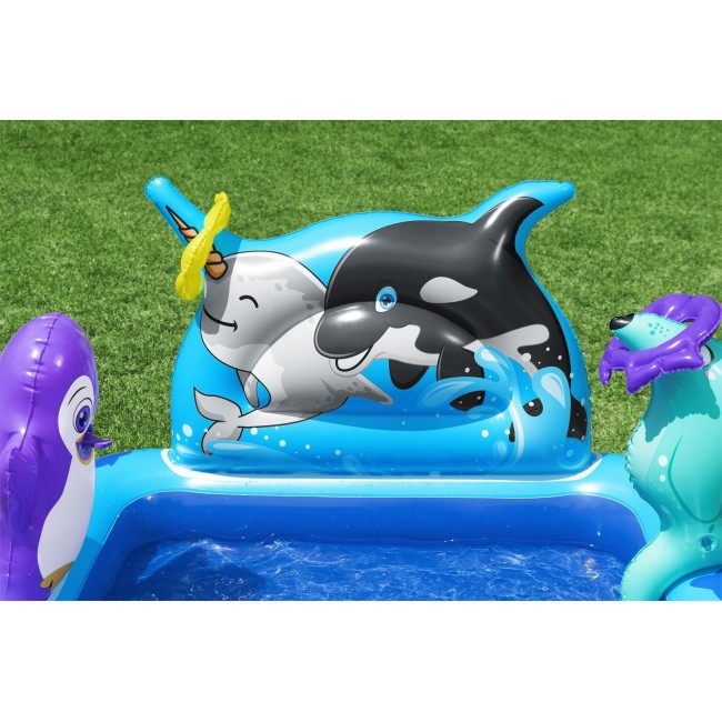 Bestway Polar Pals Kids Inflatable Water Play Center and Pool 1.34 m x 1.31 m x 73 cm Bestway Polar Pals Kids Inflatable Water Play Center and Pool 1.34 m x 1.31 m x 73 cm