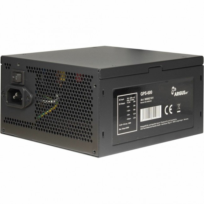 Inter-Tech Argus GPS-600 power supply unit 600 W 20+4 pin ATX ATX Black Inter-Tech Argus GPS-600 power supply unit 600 W 20+4 pin ATX ATX Black