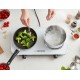 Esperanza EKH010W Adjustable electric cooker, 2 heating fields, white