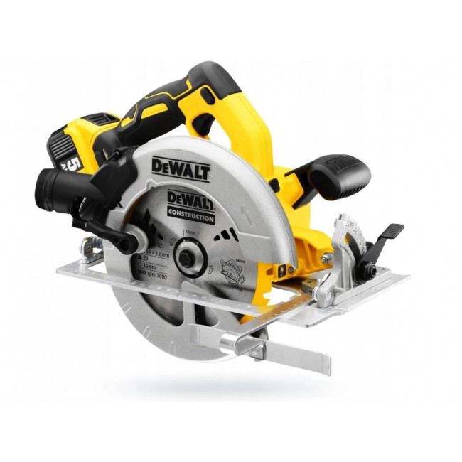 DeWALT DCS570P2-QW portable circular saw 18.4 cm Yellow 5500 RPM DeWALT DCS570P2-QW portable circular saw 18.4 cm Yellow 5500 RPM