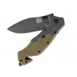 Commander Rescue 101 INC Knife, Black/Tan