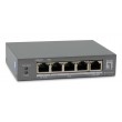 LevelOne 5-Port Gigabit PoE Switch, 802.3af/at/bt PoE, 4 PoE Outputs, 60W Power Budget, Long-Range PoE with Watchdog