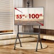 Maclean TV stand / cart, camera shelf, on casters, 55-100 Maclean TV stand / cart, camera shelf, on casters, 55-100