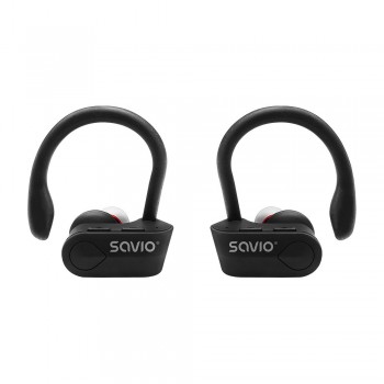 Savio TWS-03 Wireless Bluetooth Earphones, Black