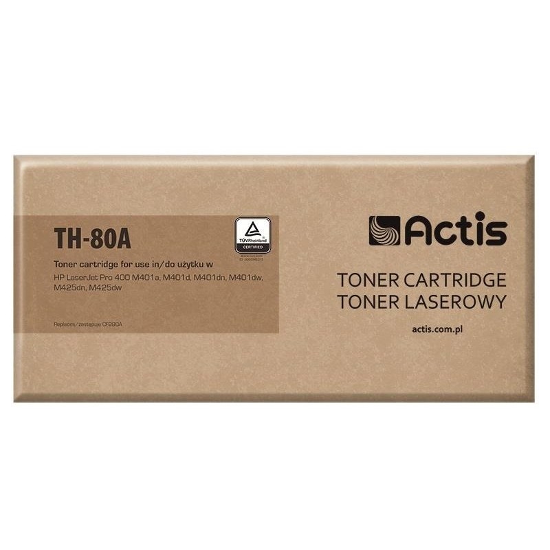Actis TH-80A Toner (replacement for HP 80A CF280A Standard 2700 pages black) Actis TH-80A Toner (replacement for HP 80A CF280A Standard 2700 pages black)