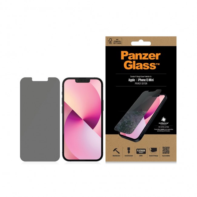 PanzerGlass Privacy Screen Protector iPhone 13 Mini | Standard Fit Clear screen protector Apple 1 pc(s)