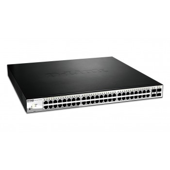 D-Link DGS-1210-52MP Managed L2 Gigabit Ethernet (10/100/1000) Power over Ethernet (PoE) Black, Grey