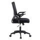 Techly Black Office chair with padded seat and net fabric back Techly Black Office chair with padded seat and net fabric back