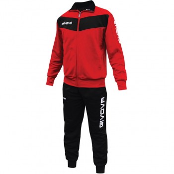 Givova Tuta Visa Tracksuit Red-Black TR018 1210 XS