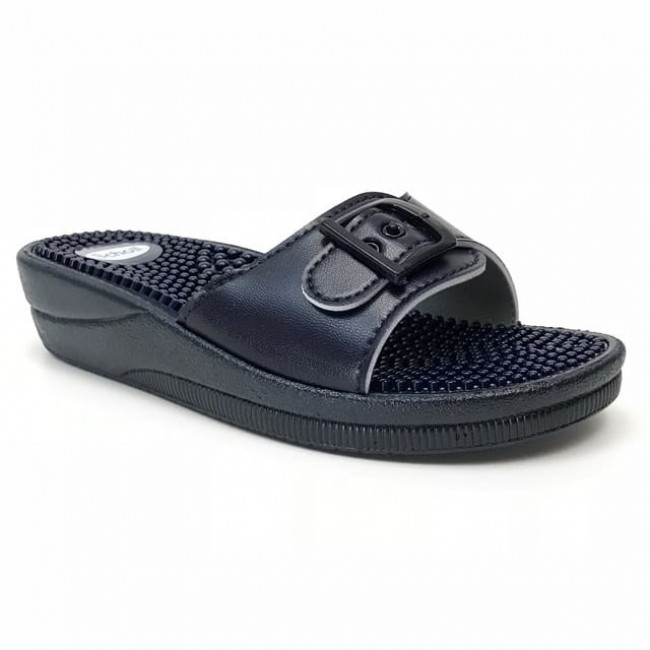 Women's flip-flops Scholl new massage, navy blue, size 37 Women's flip-flops Scholl new massage, navy blue, size 37