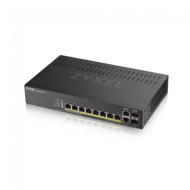 Zyxel GS1920-8HPV2 Managed Gigabit Ethernet (10/100/1000) Power over Ethernet (PoE) Black Zyxel GS1920-8HPV2 Managed Gigabit Ethernet (10/100/1000) Power over Ethernet (PoE) Black