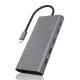 ICY BOX IB-DK4050-CPD Wired USB 3.2 Gen 1 (3.1 Gen 1) Type-C Anthracite