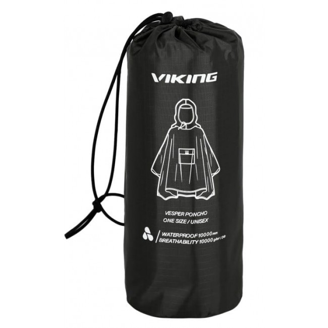 Adult rain poncho VIKING Vesper greenAdult rain poncho VIKING Vesper black