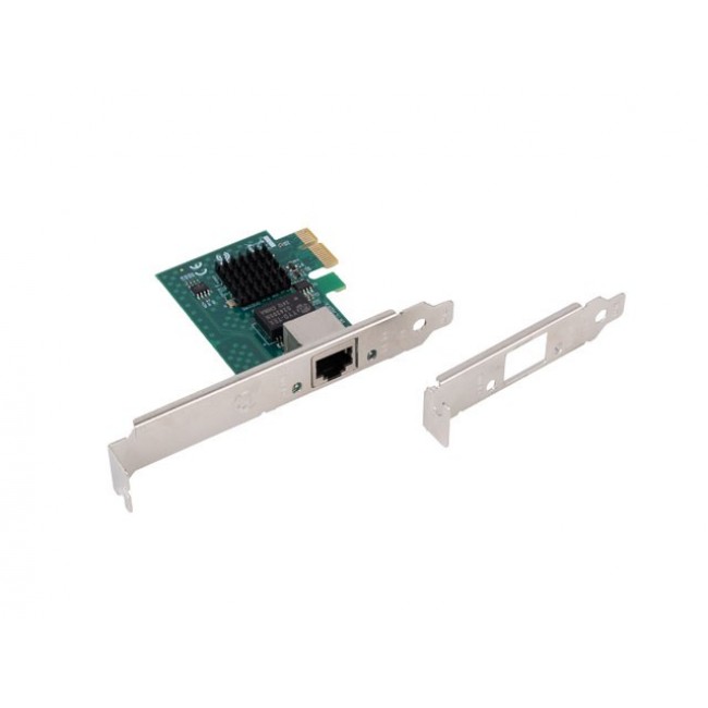 NETWORK CARD LANBERG PCI EXPRESS X1 1X RJ45 2.5GB LOW PROFILE BRACKET