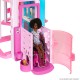 Barbie Dreamhouse Adventures Dreamhouse, 75+ Pieces, Pool Party Doll House with 3 Story Slide