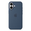 Apple iPhone16 Silicone Case with MagSafe - Denim Apple iPhone16 Silicone Case with MagSafe - Denim