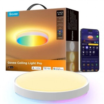 Govee 15-inch Round Smart Ceiling Light RGBICWW + RGBICWW H60A6