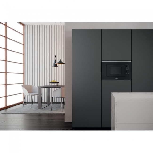 Whirlpool WMF201G Black, Stainless steel Grill microwave Built-in 20 L 800 W