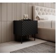 ONDA bedside table 2 pcs. 50x40x54 black ONDA bedside table 2 pcs. 50x40x54 black