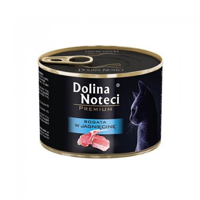 Dolina Noteci Premium rich in lamb - wet cat food - 185g Dolina Noteci Premium rich in lamb - wet cat food - 185g