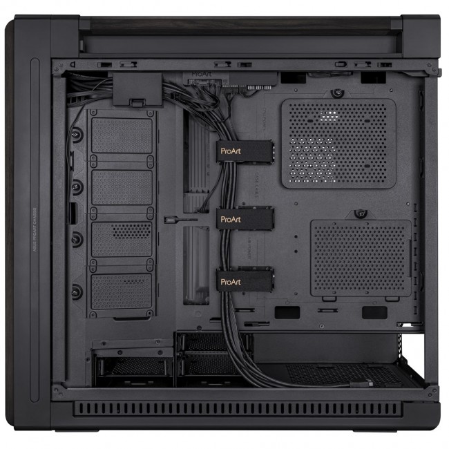 ASUS ProArt PA602 Wood Edition Metal Panel Midi Tower Black ASUS ProArt PA602 Wood Edition Metal Panel Midi Tower Black