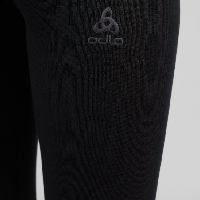 ODLO The Active Warm Base Layer Bottoms Black Polyester ODLO The Active Warm Base Layer Bottoms Black Polyester