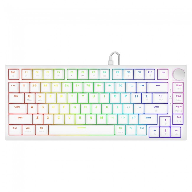 Savio ASTRAL WHITE JADE keyboard Gaming USB QWERTY US International