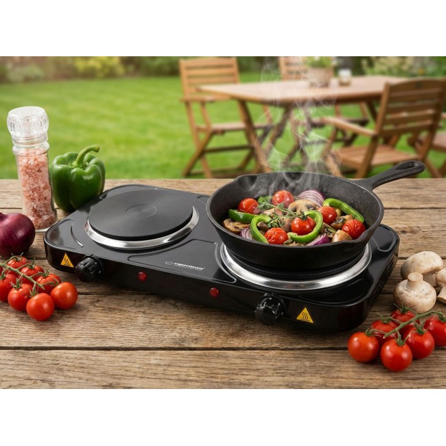Esperanza EKH014K Electric Stove 2 zone (s), Black