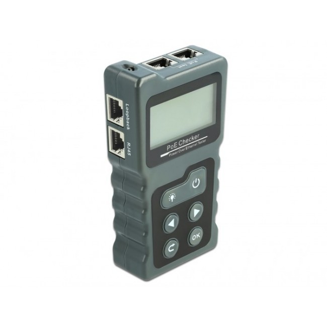 LCD Cable Tester RJ45 / PoE / DC