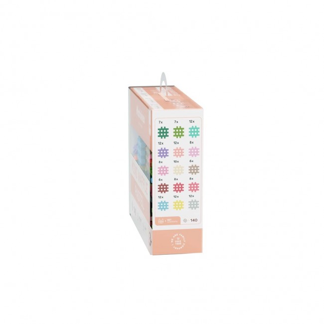 MARIOINEX Mini Waffle Building Blocks Pastel, 140 pieces