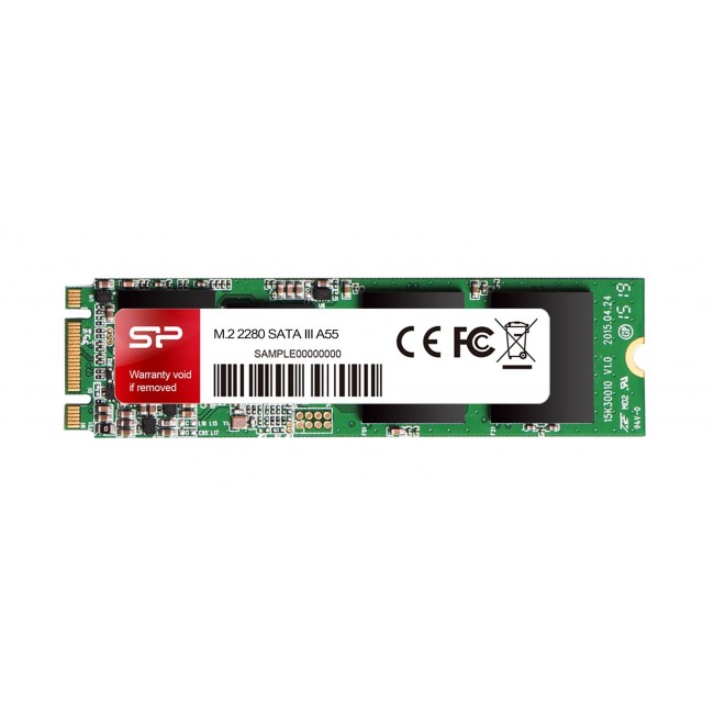 Silicon Power M.2 2280 A55 256 GB Half-slim Serial ATA III SLC Silicon Power M.2 2280 A55 256 GB Half-slim Serial ATA III SLC