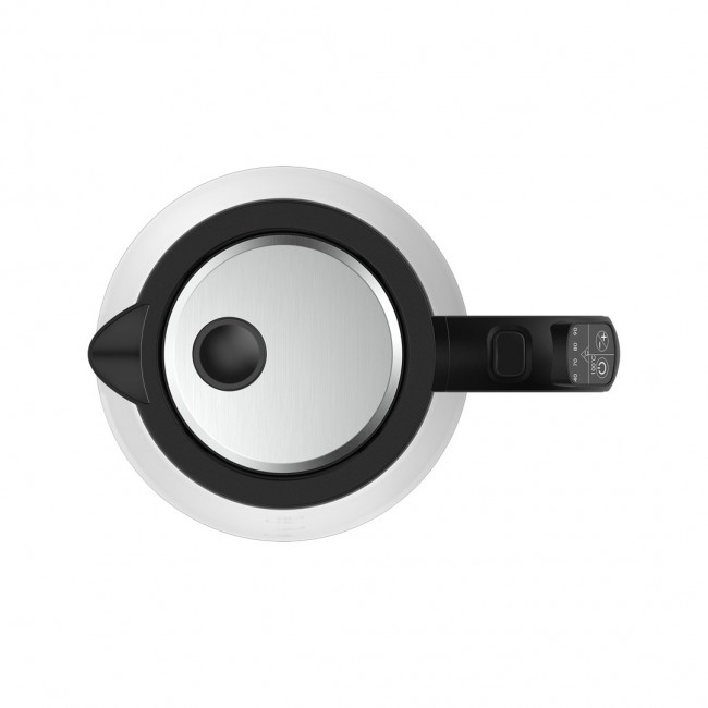AENO EK1S electric kettle 1.7 L 2200 W Black, Silver, Transparent