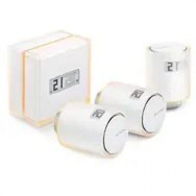 Netatmo Pack: Smart Thermostat + 3 Additional Smart Radiator Valves