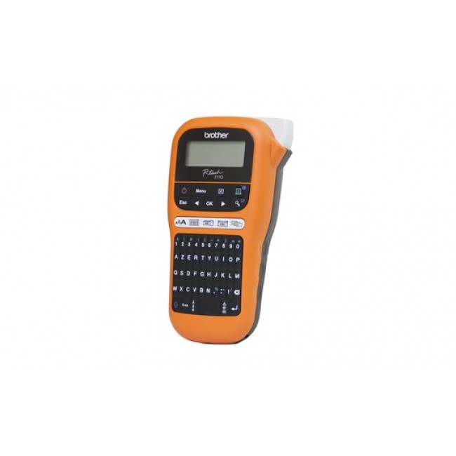 Brother PT-E110 label printer Thermal transfer 180 x 180 DPI 20 mm/sec HGe/TZe QWERTY Brother PT-E110 label printer Thermal transfer 180 x 180 DPI 20 mm/sec HGe/TZe QWERTY